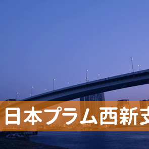 福岡県福岡市早良区の（株）日本プラム西新支店へ